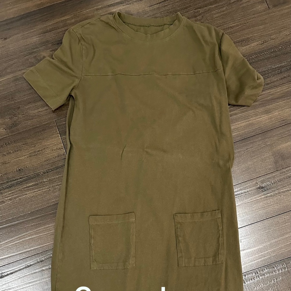 Green t-shirt dress